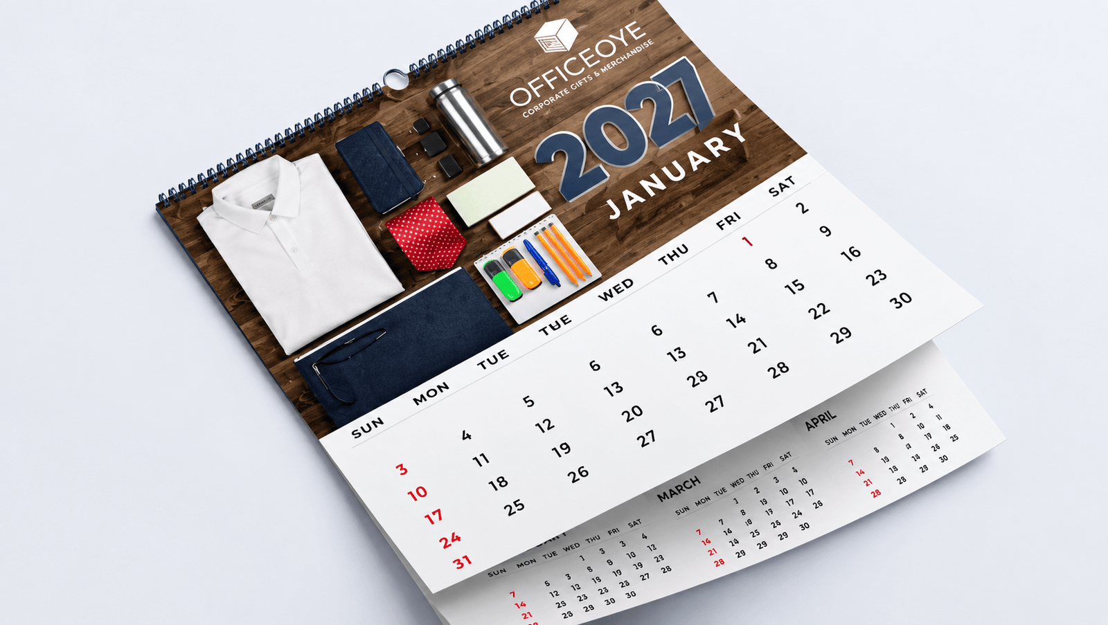 Customized Wall Photo Calendar 2027 Gift