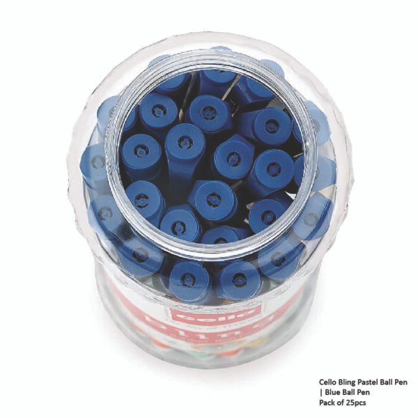 Cello Bling Pastel Ball Pen - Blue Ball Pen - Image 3