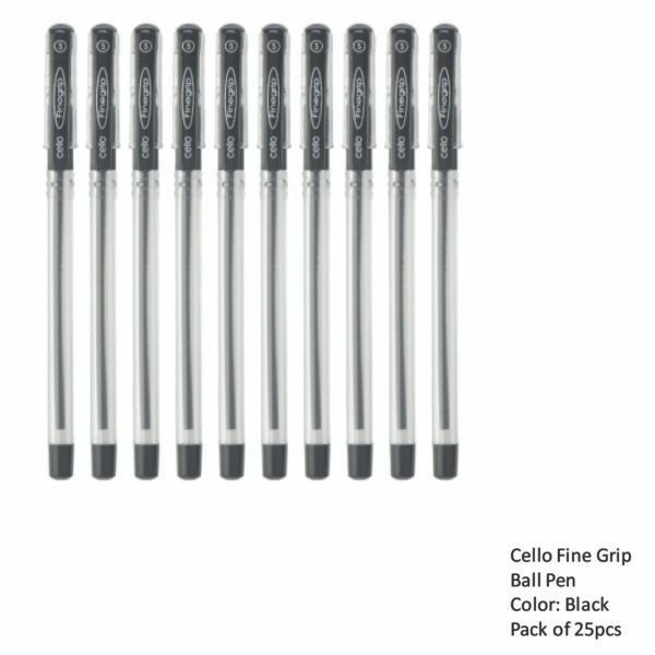 Cello Fine Grip Ball Pen Black