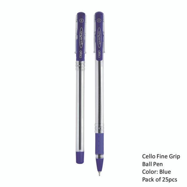 Cello Fine Grip Ball Pen Blue