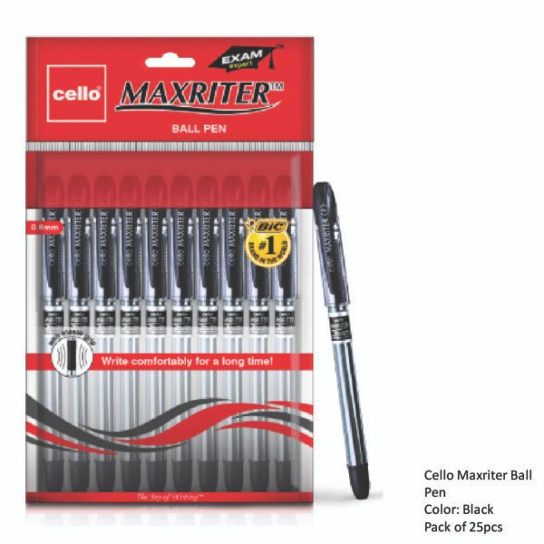 Cello Maxriter Ball Pen Black