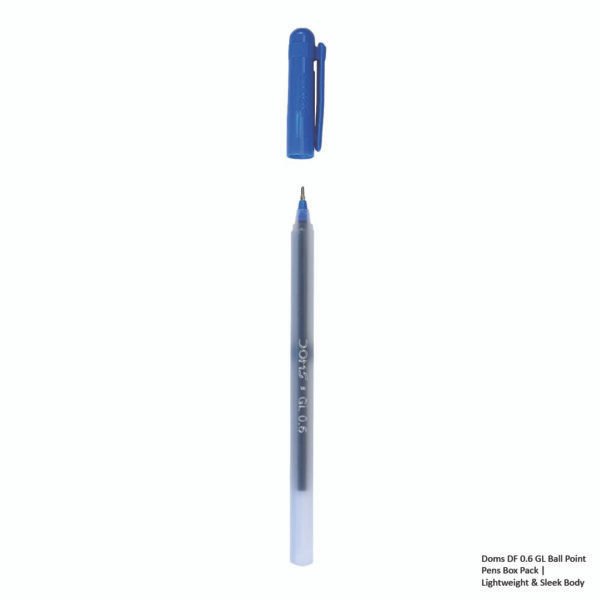 Doms DF 0.6 GL Ball Point Pens Box Pack - Lightweight & Sleek Body  - Image 2
