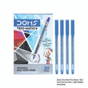 Doms Fine Point Trio-Matic + Ball Point Pen Box Pack - Light Weight Sleek Body