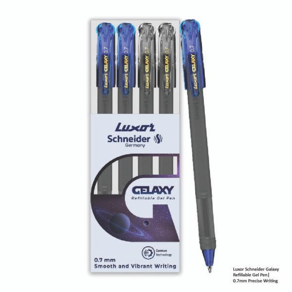 Luxor Schneider Galaxy Refillable Gel Pen--0.7mm Precise Writing