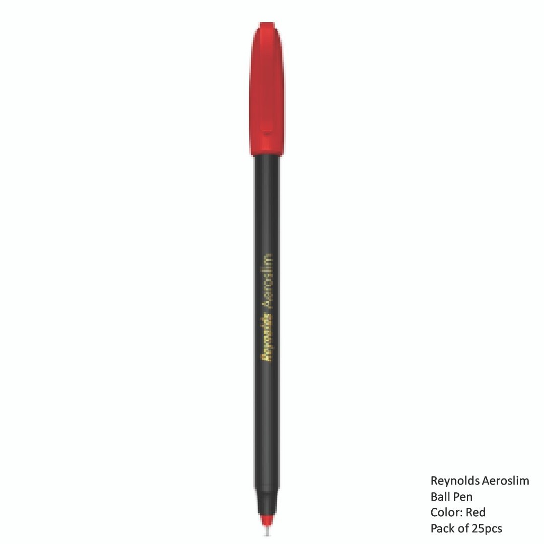 Reynolds Aeroslim Ball Pen Red - Image 2