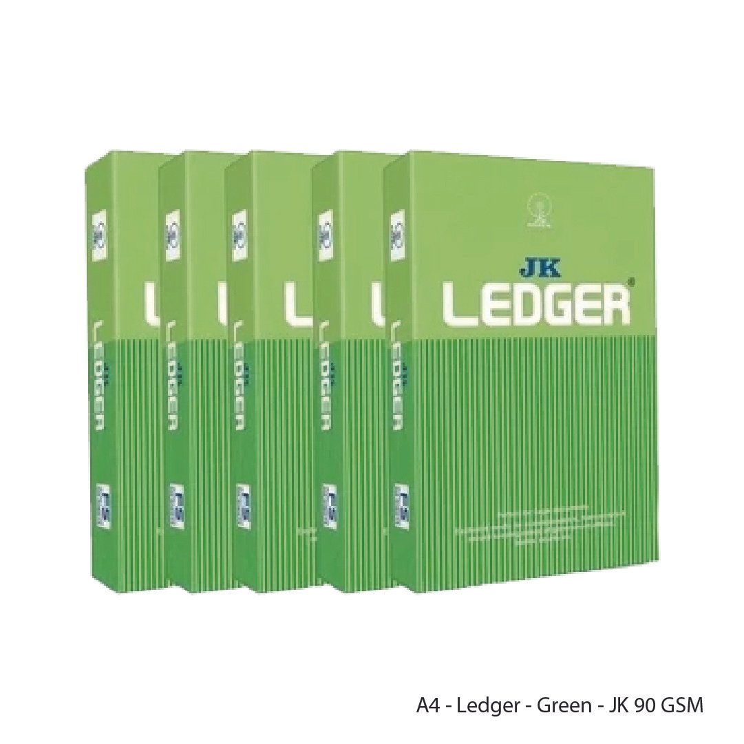 A4 - Ledger - Green - JK 90 GSM - Image 2