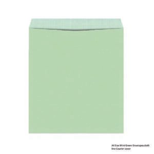 A4 Size Mint Green Envelopes cloth line Courier cover
