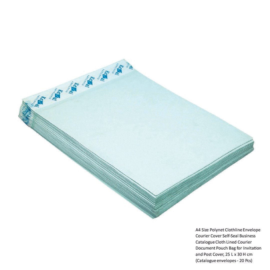 A4 Size Polynet Clothline Envelope Courier Cover Self-Seal Business Catalogue Cloth Lined Courier