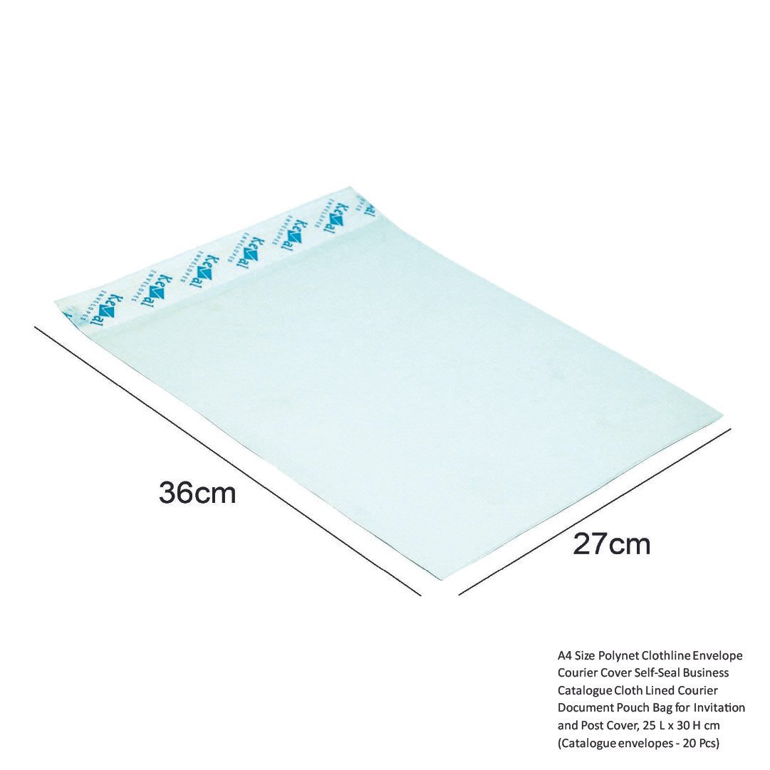 A4 Size Polynet Clothline Envelope Courier Cover Self-Seal Business Catalogue Cloth Lined Courier - Image 2