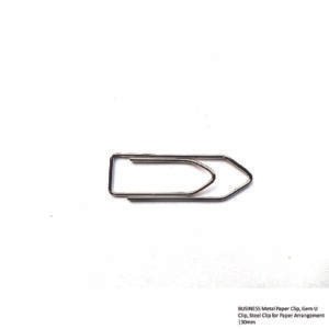 BUSINESS Metal Paper Clip, Gem U Clip, Steel Clip for Paper Arrangement -30mm