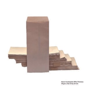 Brown Envelope for Office Thickness 90 gsm - Size 4.5 by 10 inch