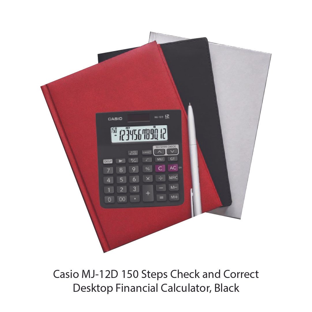Casio MJ-12D 150 Steps Check and Correct Desktop Financial Calculator, Black - Image 3