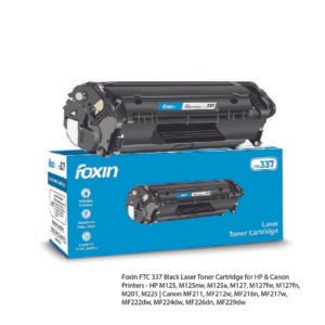 Foxin FTC 337 Black Laser Toner Cartridge for HP & Canon Printers - HP M125, M125nw, M125a, M127,