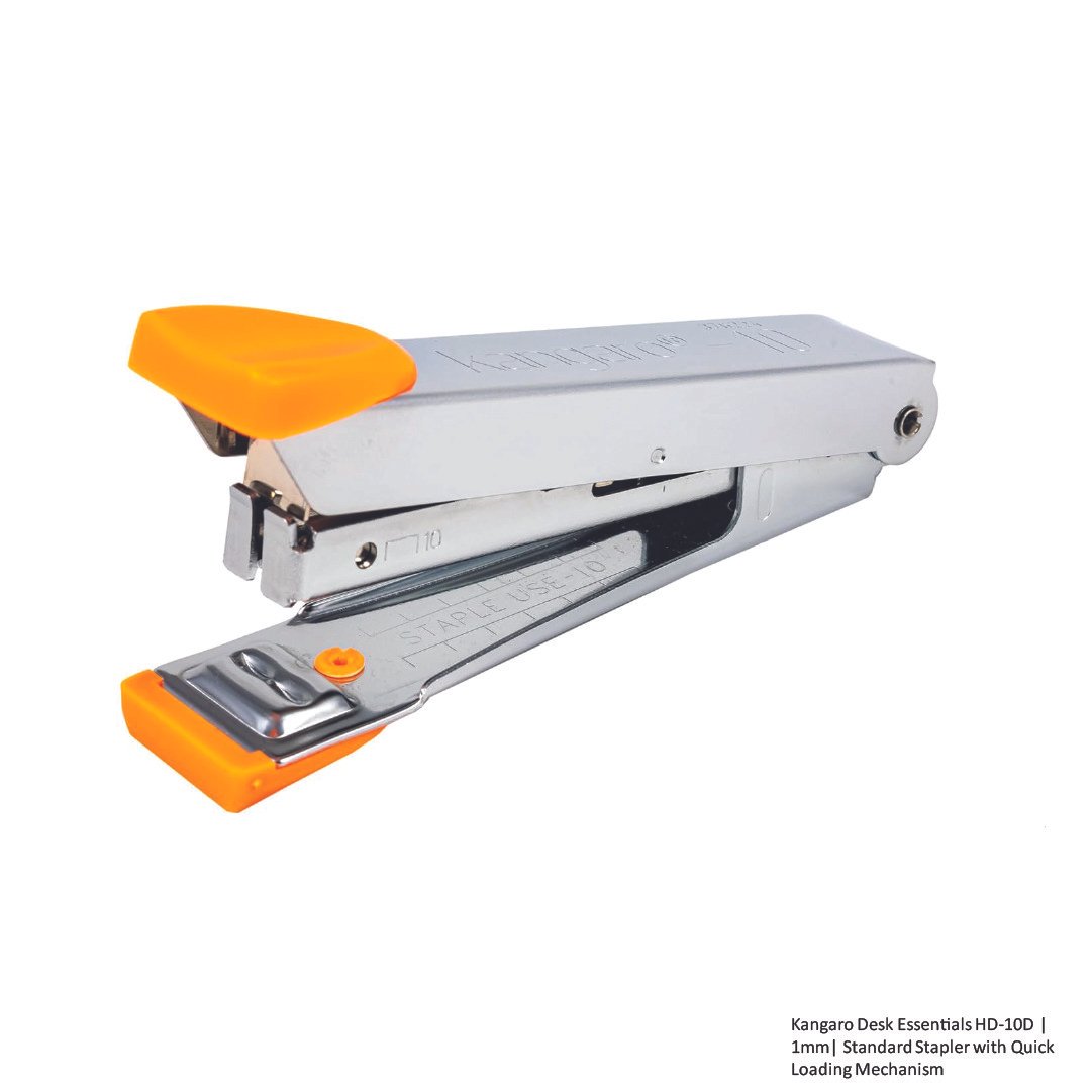 Kangaro Desk Essentials HD-10D - 1mm- Standard Stapler with Quick Loading Mechanism_1