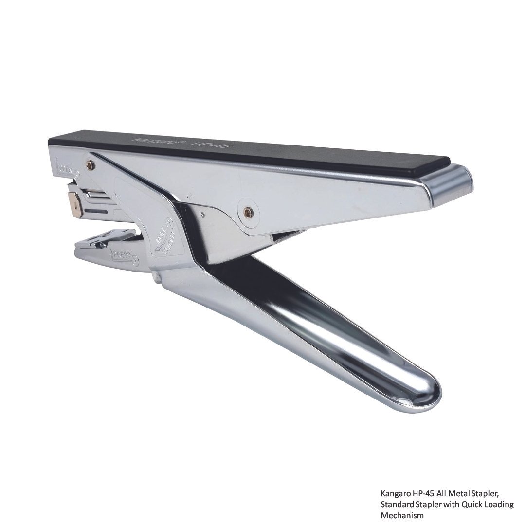 Kangaro HP-45 All Metal Stapler, Standard Stapler with Quick Loading Mechanism - Image 3