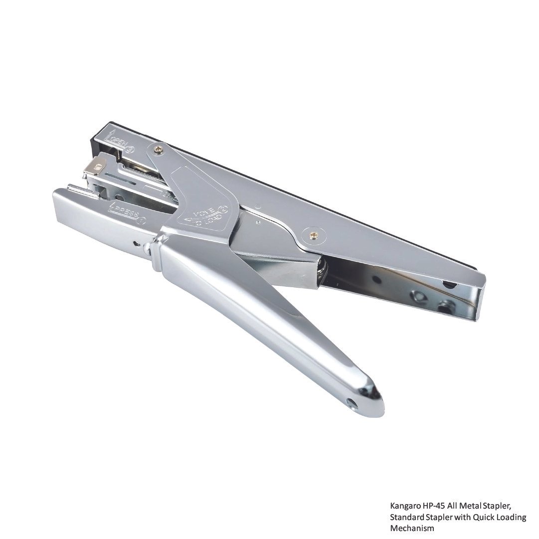 Kangaro HP-45 All Metal Stapler, Standard Stapler with Quick Loading Mechanism - Image 2