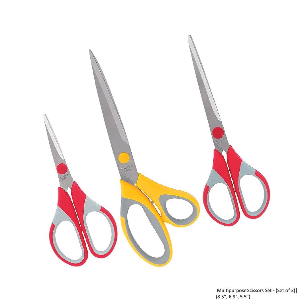 Multipurpose Scissors Set - (Set of 3)- (8.5-, 6.9-, 5.5-)
