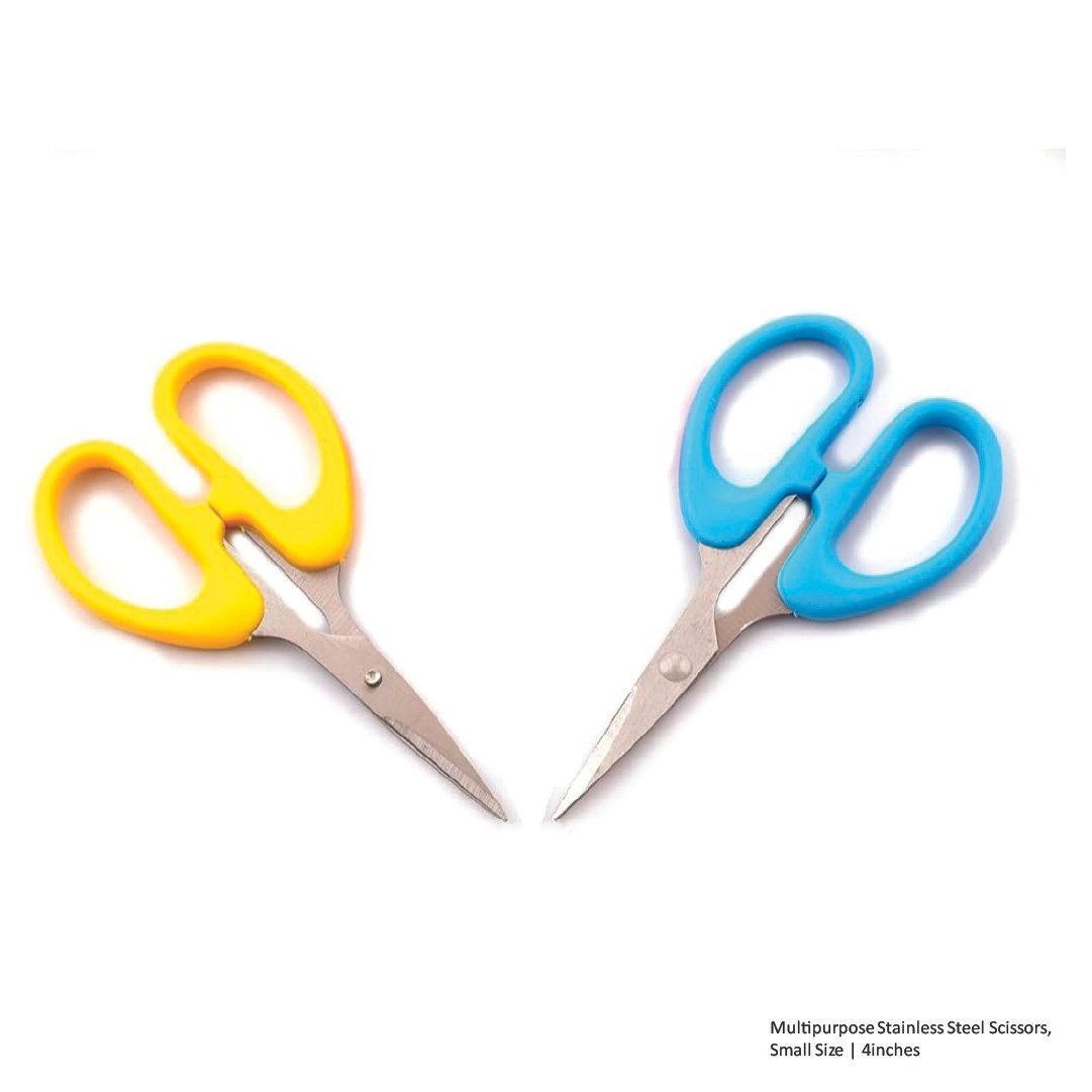 Multipurpose Stainless Steel Scissors, Small Size - 4inches
