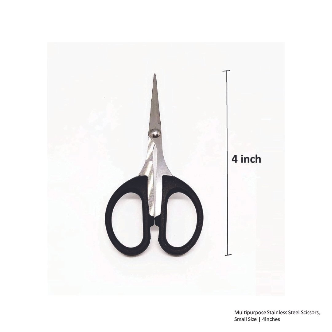 Multipurpose Stainless Steel Scissors, Small Size - 4inches_2