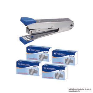 SAMRAT Arts Stapler No 10 with 4 Packet Stapler Pin