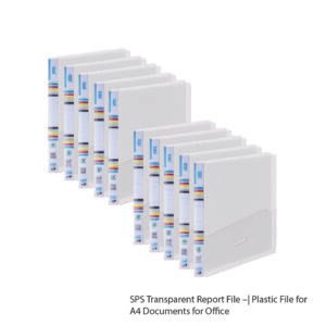 SPS Transparent Report File –Plastic File for A4 Documents for Office