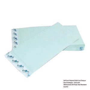 Self-Seal Polynet Cloth Line Cheque Size Envelopes - 11x5 Inch