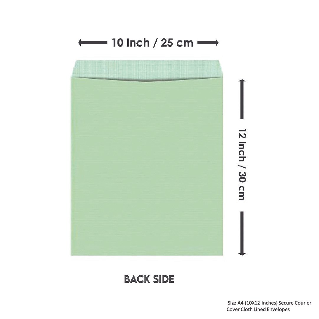 Size A4 (10X12 inches) Secure Courier Cover Cloth Lined Envelopes - Image 3