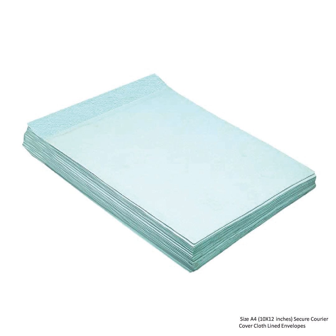 Size A4 (10X12 inches) Secure Courier Cover Cloth Lined Envelopes - Image 2