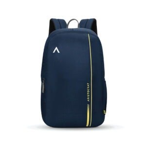 Aristocrat Nova 15L Laptop Backpack for Men & Women with Bottle Pocket Padded Shoulder Straps, Multi Compartments Travel & College Bag blue