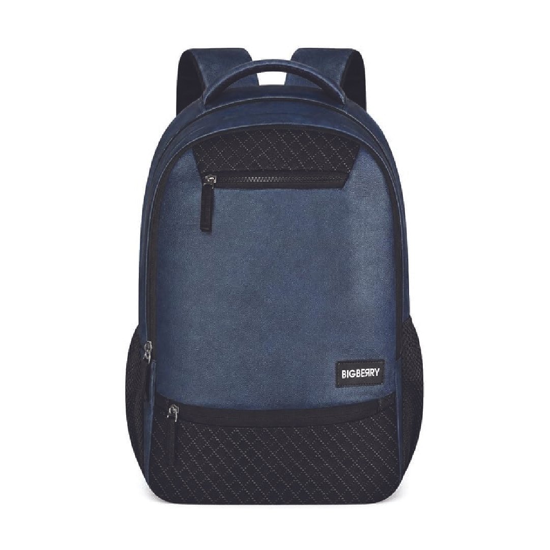 BIGBERRY-Newage-Classic-Faux-Leather-Laptop-Backpack-for-Men-Women-28L-Water-Resistant-Leather