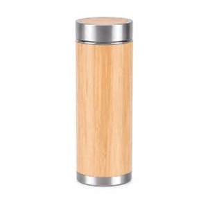 Bamboo Vacuum Flask Bottle, 500ml, Hot and Cold Keeping
