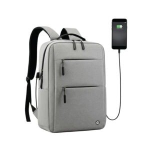 GadgetBite Graphite 20L Laptop Backpack with 156inch Laptop Compartment, USB Charging Port, Organiser Pockets and Bottle Holder Ideal for Office