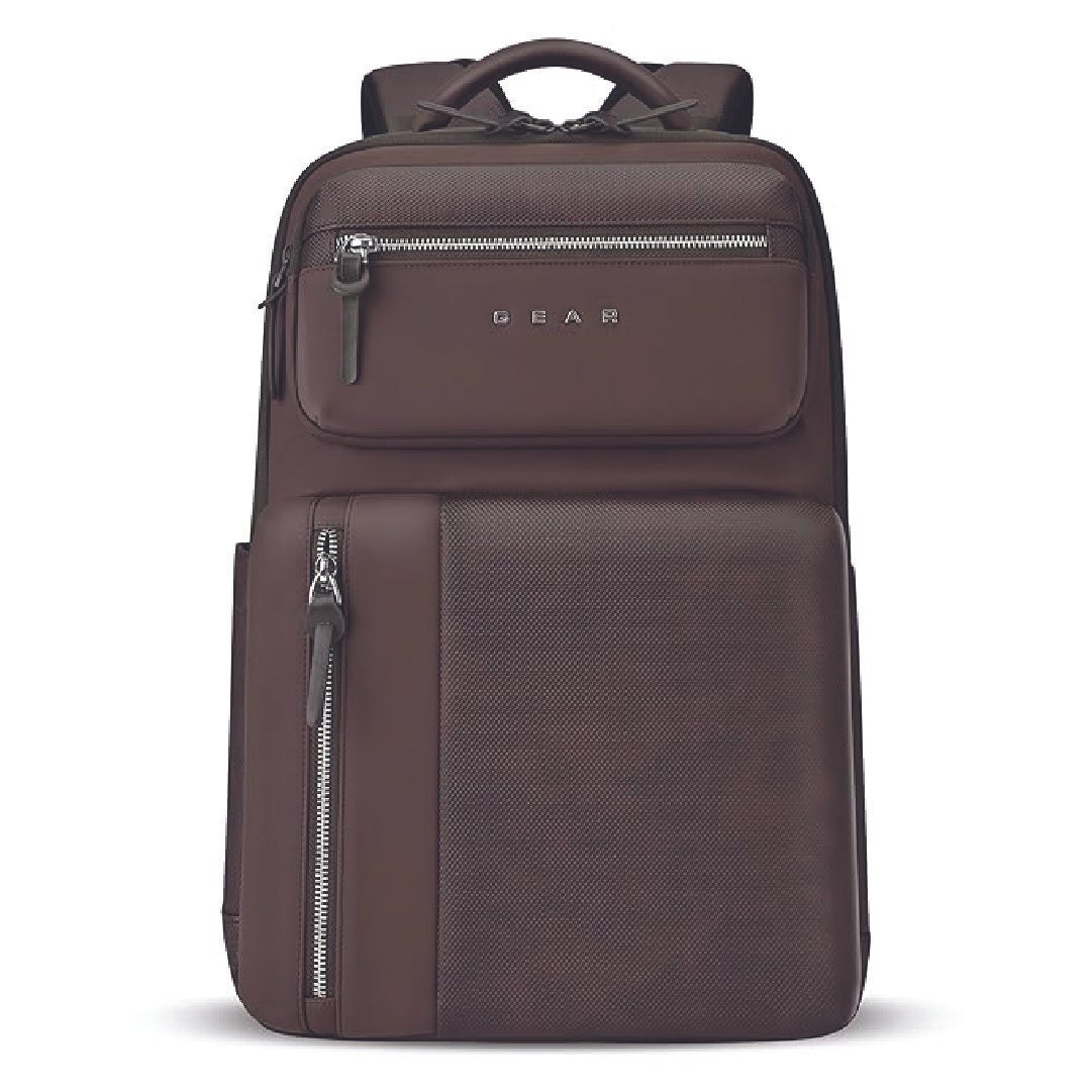 Gear-9-to-5-17-25L-Medium-Water-Resistant-Faux-Leather-Anti-Theft-Laptop-Backpack-Casual-Backpack