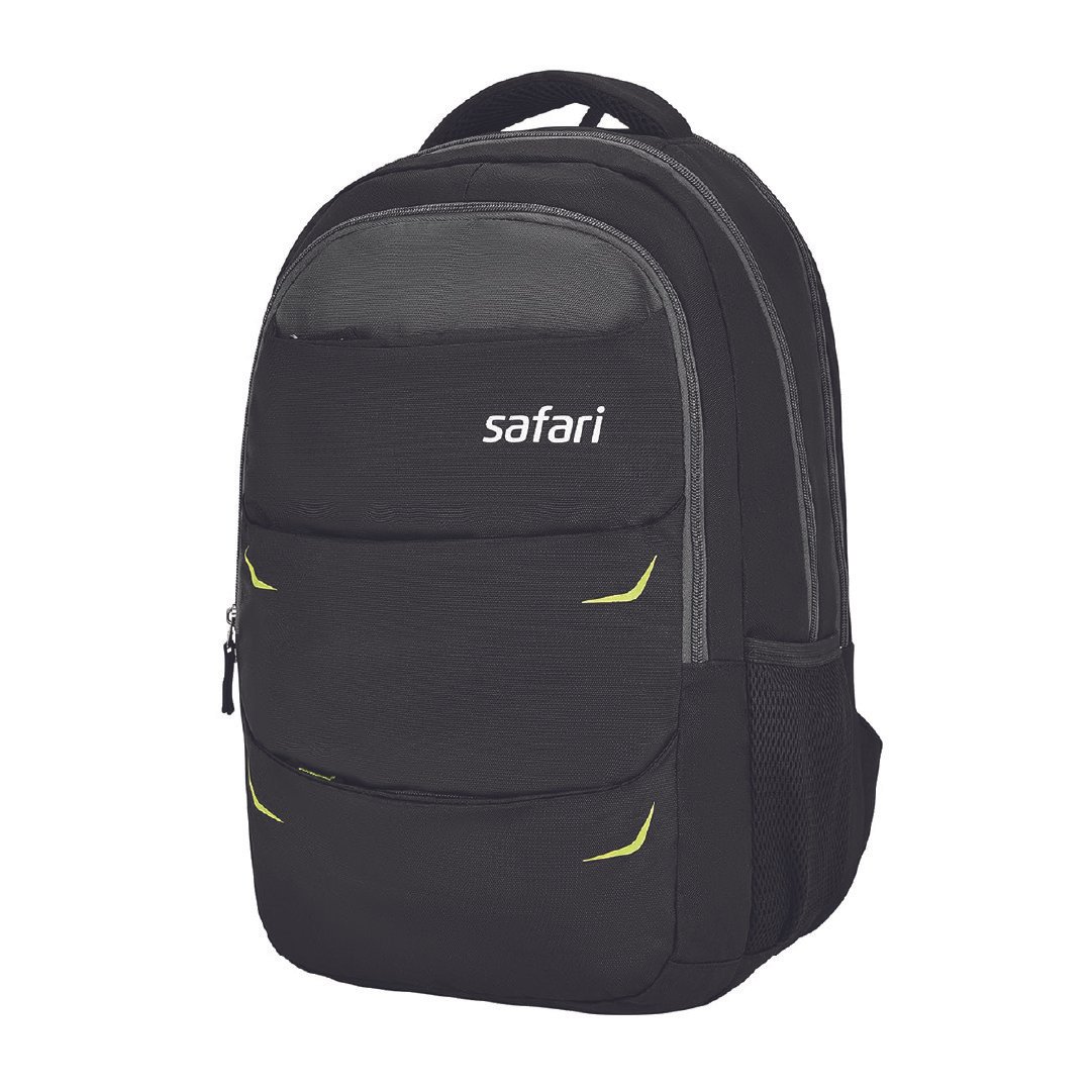 Safari-Flash-Medium-26L-Water-Resistant-Polyester-Casual-Standard-Backpack-Black