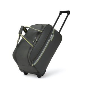 Safari Polyester in-Line Skate Sprinter Cabin Size Duffle Trolley Bag, Soft Carry-On Luggage, 2 Wheel Travel