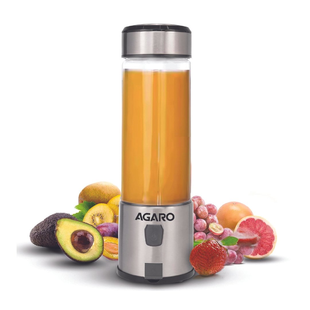 AGARO-Galaxy-Portable-Blender-for-Smoothie-Milk-Shakes-450ml-USB-Type-C-Rechargeable.