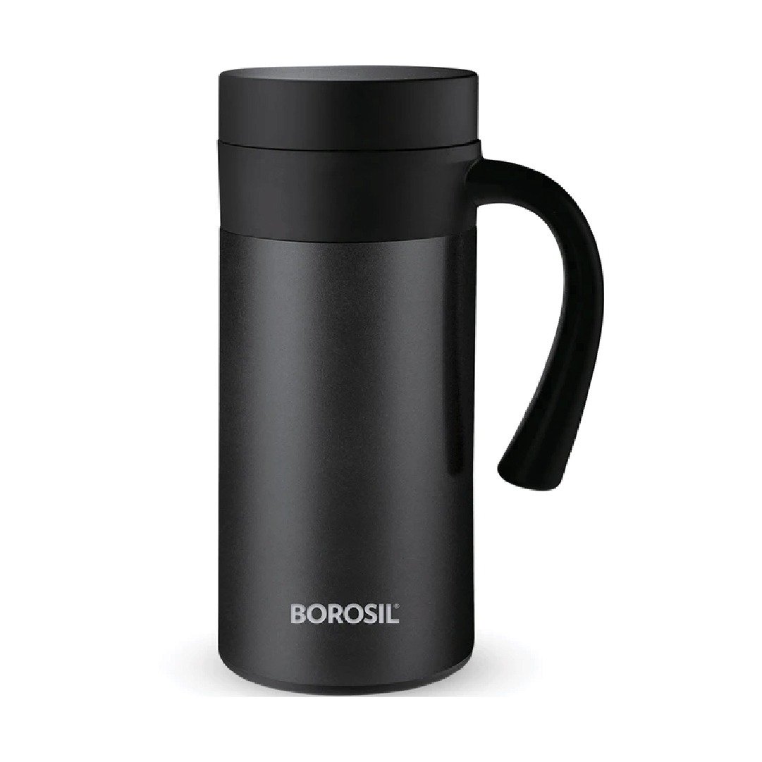 Borosil-CafeTime-Insulated-Mug-Black-400-ml