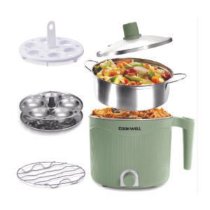 Cookwell-Multipurpose-Cook-Kettle-600W-Green-Steel.