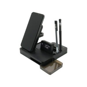 FUZO-ATB-7-in-1-Smart-Desk-Organizer-with-Wireless-Charger- Clock-USB-Hub-Smartwatch-Stand.