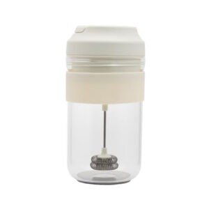 FUZO-BREWSTER-Electric-Self-Stirring-Mug-530ML-–-Borosilicate-Glass-Mug-with-Frother-Beater.