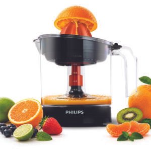 PHILIPS-HD2799-00-Citrus-Press-Juicer-Large-size-with-1L-Capacity-25W-Clear-white-transparent-jar.
