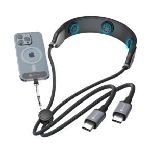 Pulse-Line-Neck-Massager-with-3-Modes-100W-PD-Charging-Type-C-Cable-480-Mbps-Data-Transfer