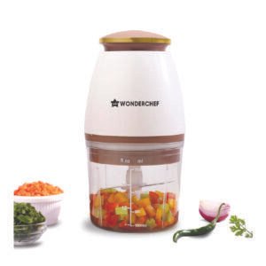 Wonderchef Nutri-chop Pearl Electric Chopper - 4 Sharp Stainless Steel Blades - 700ml - 350W.