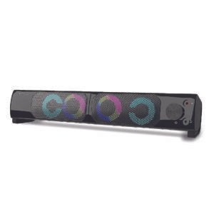 ZEBRONICS Wonder BAR 10, 2.0 USB Computer Speakers, 10 Watts, 2-in-1 Design, USB Powered, RGB Lights.